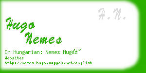 hugo nemes business card